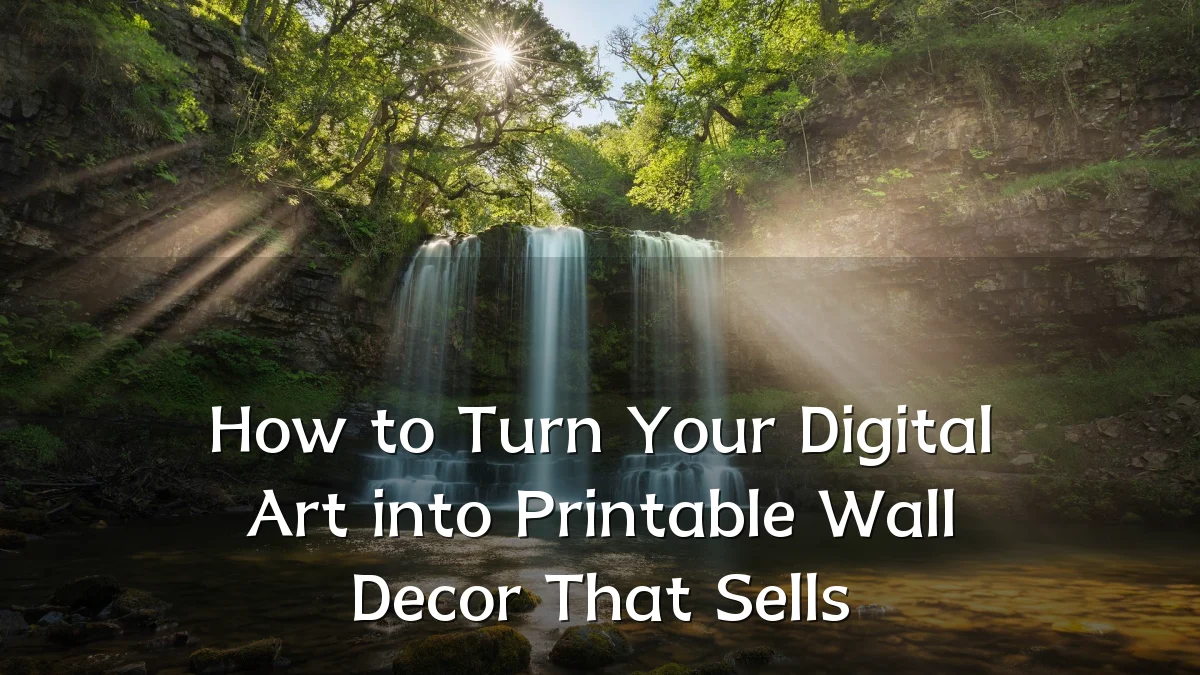 How to Turn Your Digital Art into Printable Wall Decor That Sells