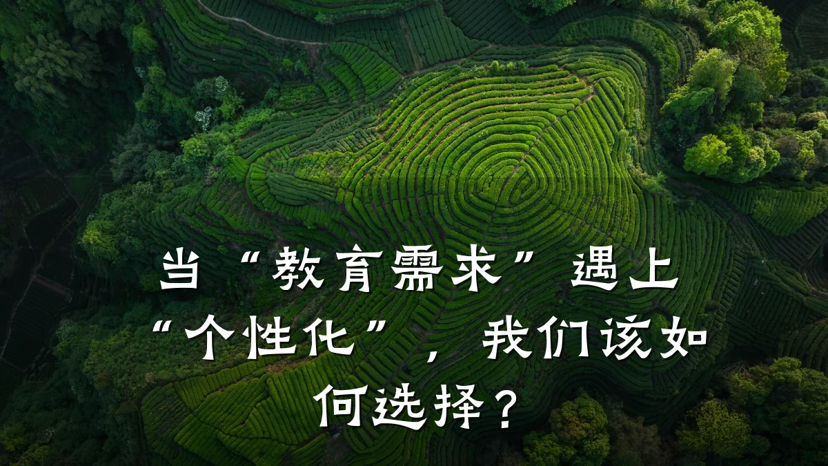 当“教育需求”遇上“个性化”,我们该如何选择?
